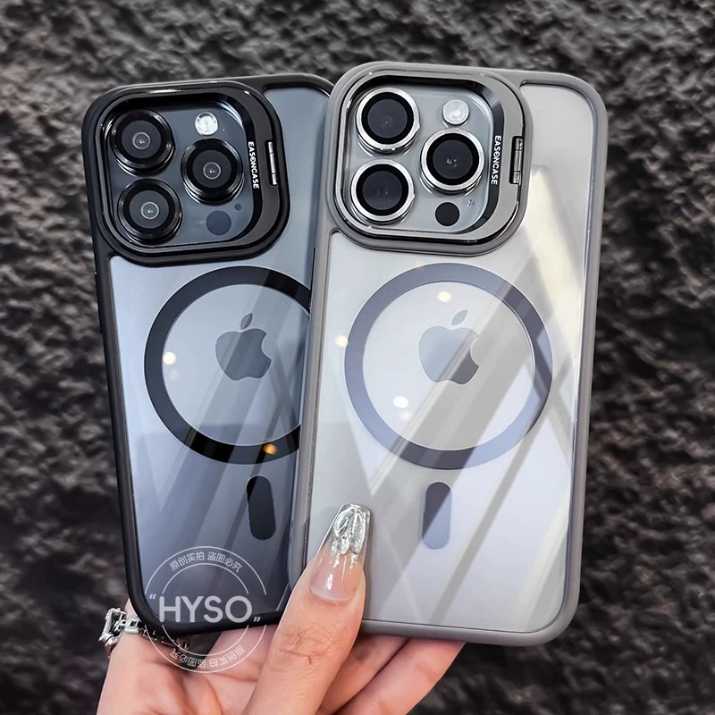 Невидимый держатель для объектива, подходящий для чехла iPhone 17 Pro Max, магнитное крепление, универсальный защитный чехол для Apple 16, предотвращающий падение.