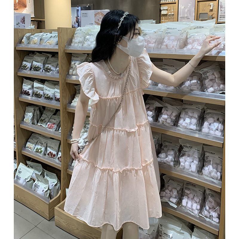 Summer dress with sleeves sleevless