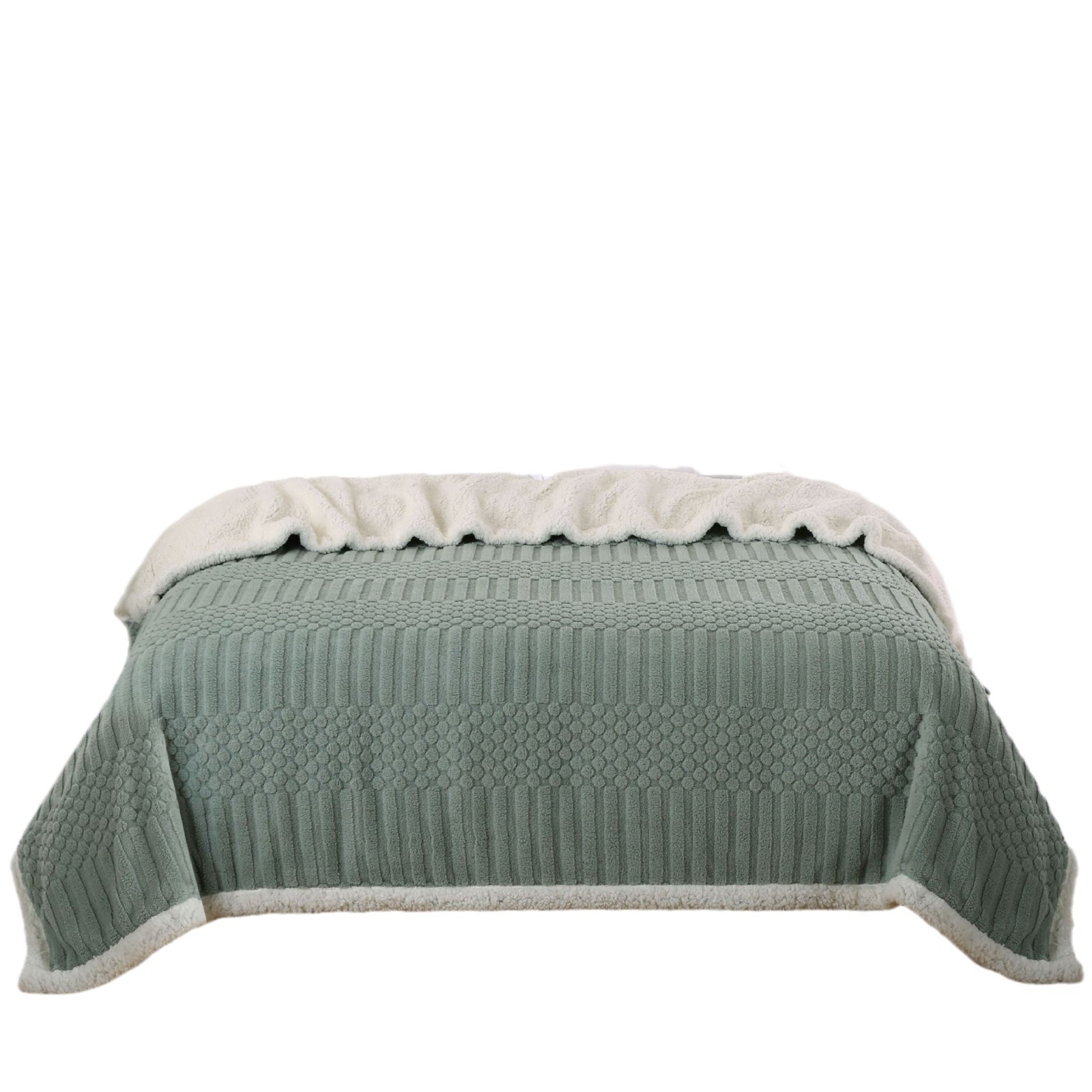 2024 nueva manta de terciopelo de doble capa de jacquard de punto, lana de cordero, sofá grueso, manta, edredón de invierno al por mayor