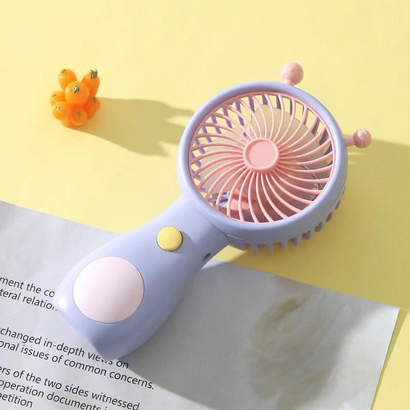 リトルビーかわいいハンドヘルド小型ファン学生クラスサイレントデスクトップファン子供ポータブル充電式小型ファン|undefined