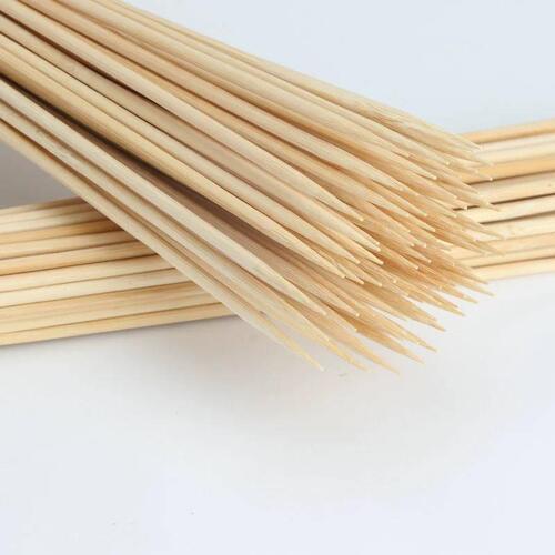 Wholesale factory packed disposable bamboo skewers 4.0MM bamboo skewers for lamb kebabs, tanghulu, and candy skewers