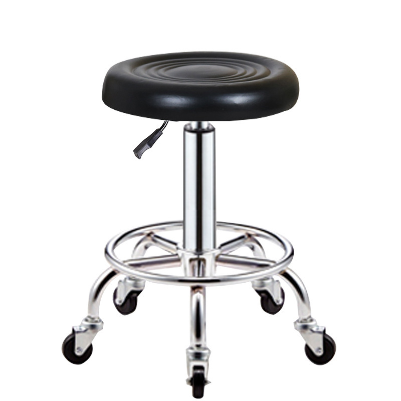 Taburete de belleza elevación polea giratoria taburete de barbería taburete redondo barbería silla de bar image 10