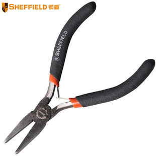Steel Shield S035004 Mini Flat Nose Pliers, Needle Nose Pliers, Wire Cutters, Diagonal Pliers 4.5inch Rubber Handle Jewelry Pliers