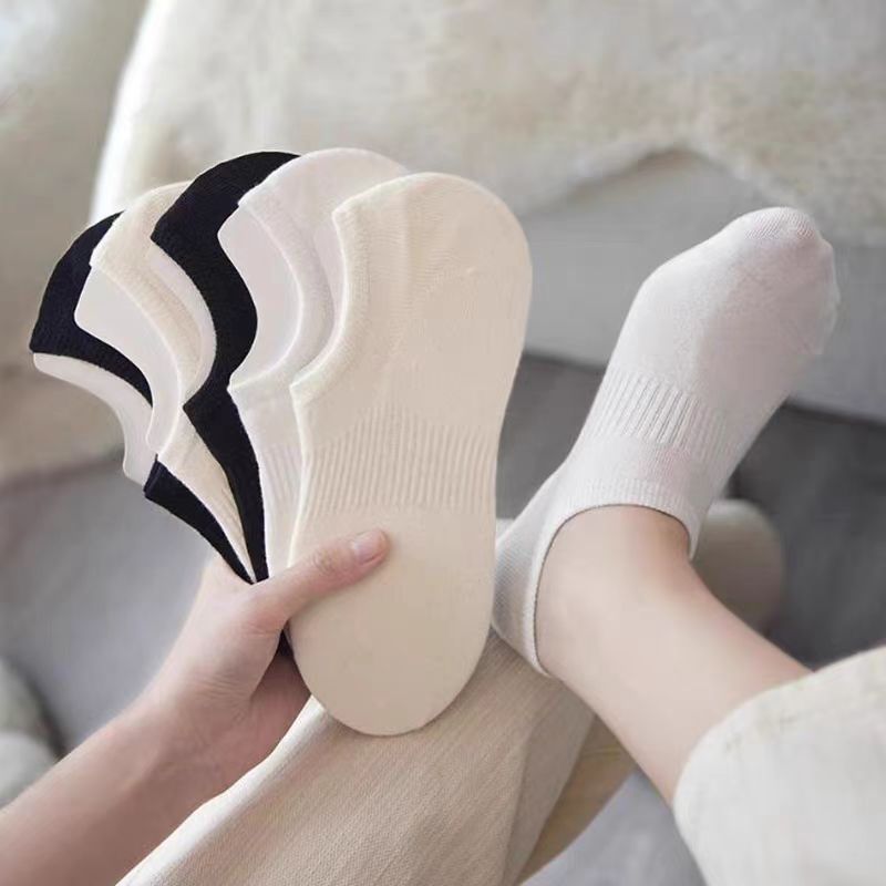 Socks Women's Boat Socks Non-slip Non-falling Non-abrasive Summer Thin Candy Color Japanese Style Shallow Mouth Invisible Boat Socks Wholesale