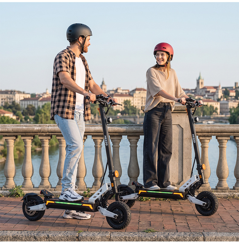 New cross-border electric scooter 48v dual shock absorption outdoor portable folding mobility scooter for adult commuting