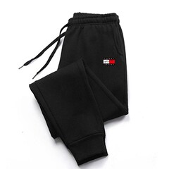 クロスボーダー紳士服ファッションプリント衛ズボン街ファッションビッグサイズ男性ズボン秋冬加毛長ズボン男性メーカー直販スポット