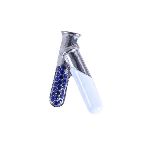 European and American summer new medical device series brooches, laboratory equipment test tube shape brooches, accessories wholesale