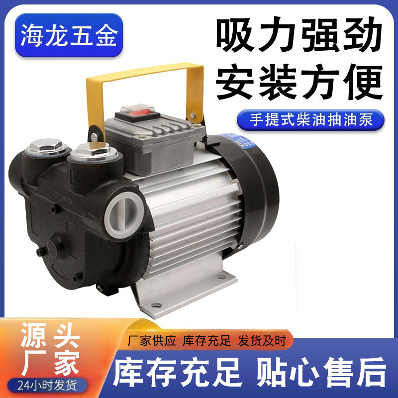 厂家供应柴油抽油泵 550W加油泵 柴油抽油泵220V 手提式抽油泵