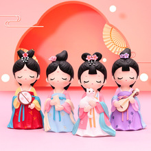 古风古装唐朝公主美女娘娘汽车车载摆件家居摆件车摆男生生日礼物