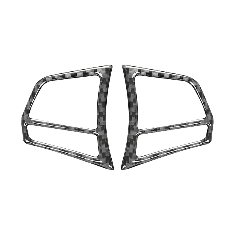 Adecuado para BMW nuevo Serie 3 F30 4 serie F36 volante botón Marco fibra de carbono interior modificación pegatinas