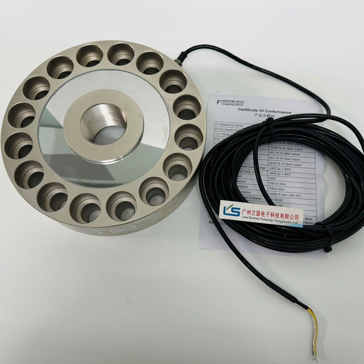 FCQ-SJ-200KG轮辐式传感器(20kg-100T) 美国Fuerthcell