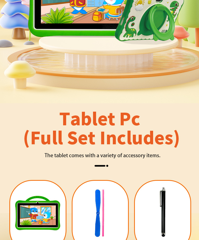 TK Yeni 7 İnç Tablet Dizüstü Toptan Çocuk Öğrenme Makinesi Online Sınıf Çocuk Tablet PC