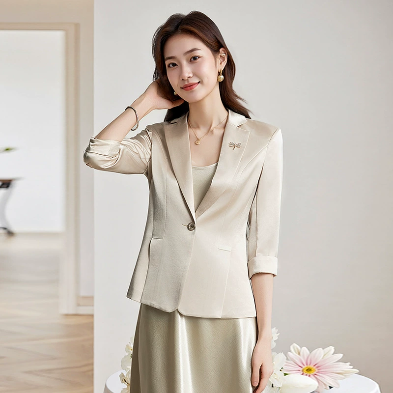 Модная летняя тонкая классическая пиджак костюм, Slim fit, высокий класс, яркий запоминающийся стиль