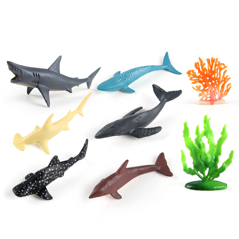Simulación de exportación transfronteriza modelo animal marino tortuga ballena pulpo estrella de mar modelo escritorio decoración estática juguete