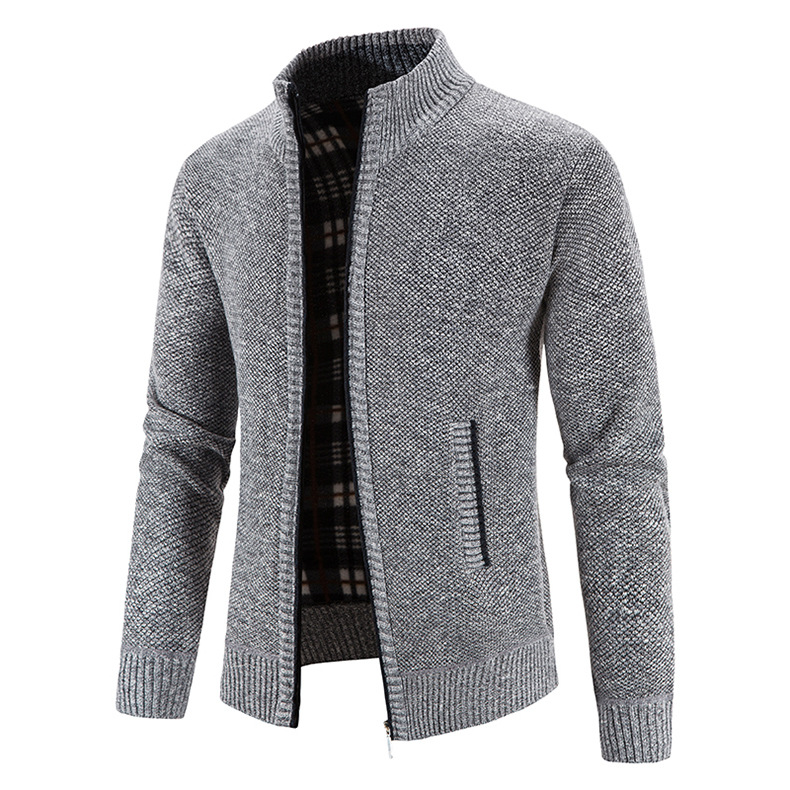 Herren Strickjacke Oversized Plüschjacke Für Herbst Und Winter_voghion.com
