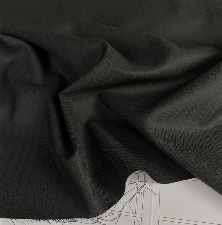 Nueva tendencia de algodón elástico tela de spandex mezcla de ropa transpirable tela de algodón herringbone chaqueta de camisa de spandex