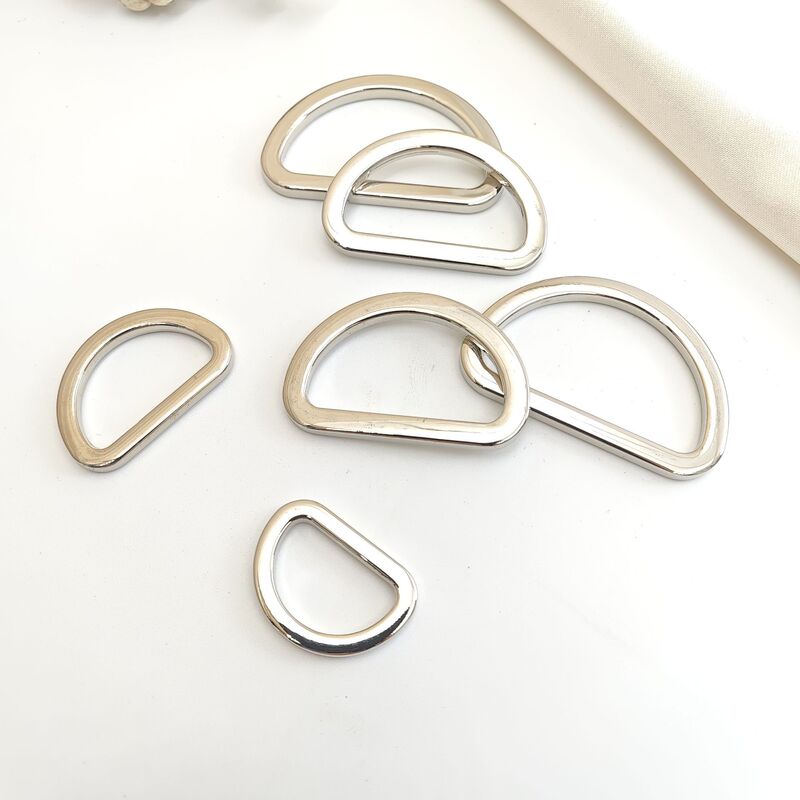 工場卸売スポット亜鉛合金フラット D バックル衣類バッグハードウェアアクセサリーダイカスト金属フラット D バックル|undefined