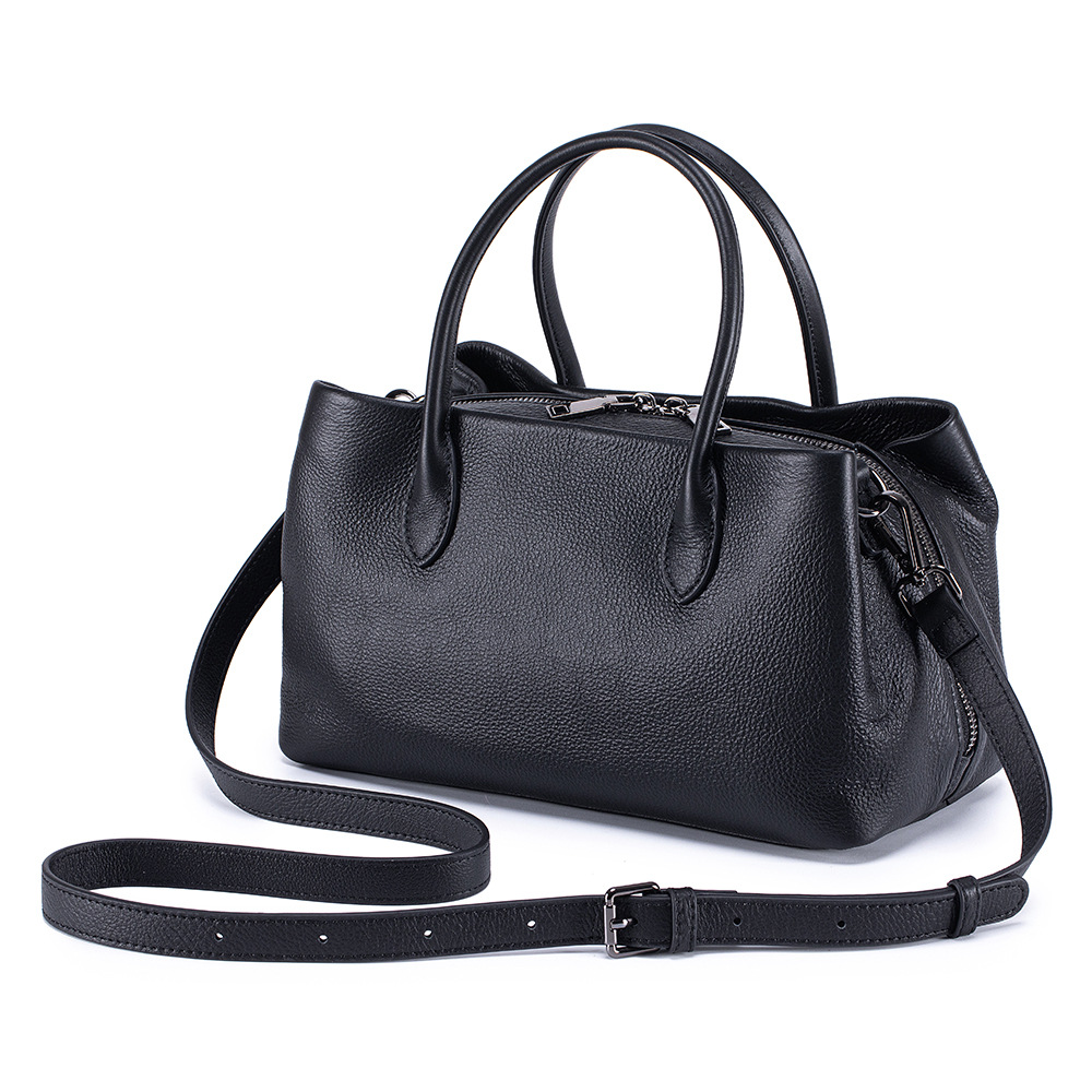 2026 New Genuine Leather Women's Handbag Versatile Large Capacity Top Grain Cowhide Commuter Shoulder And Crossbody Bag - Thumbnail 7
