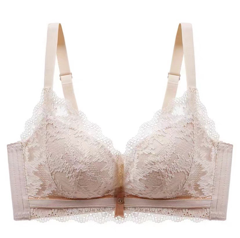 【 Dress color shell 】 Gather no underwire underwear female small chest special lace big chest small sexy adjustment bra