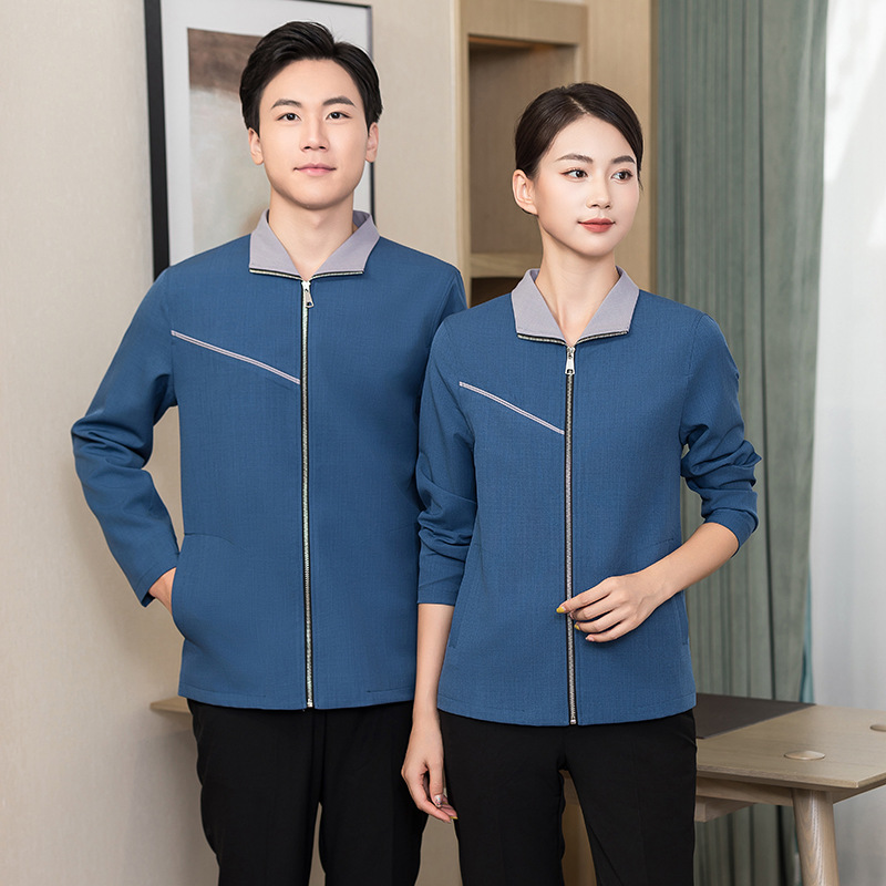 酒店保洁服女长袖宾馆客房服务小区物业PA后勤保洁阿姨工作服
