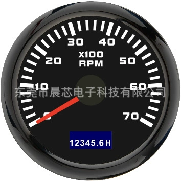 Other vehicle instruments: Tachometer for Vehicle and Boat - cx6229b-black-plate-and-black-cover-7k