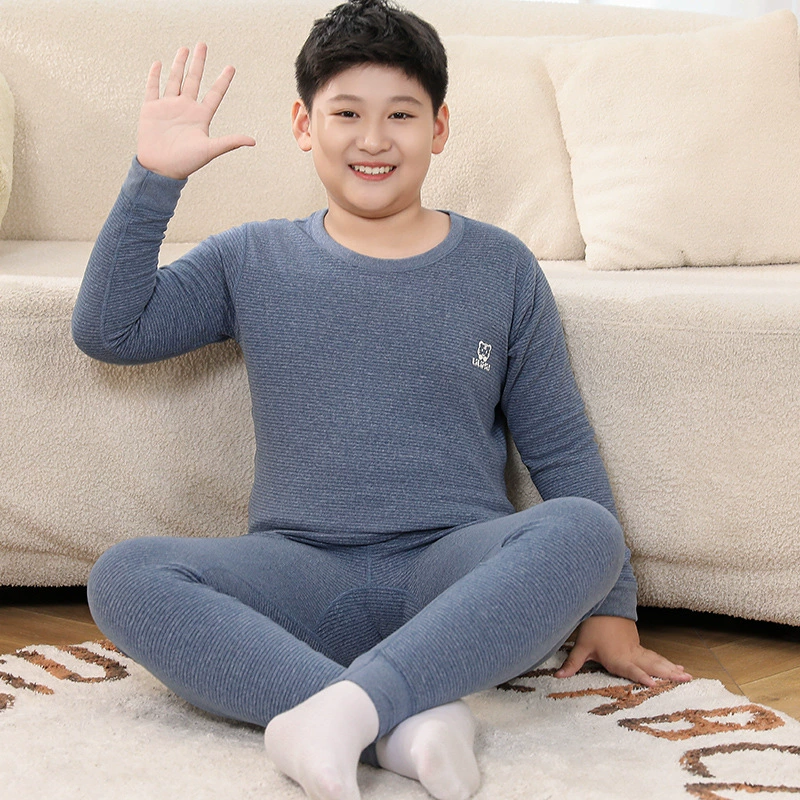 Двустороннее нижнее белье, комплект, единая одежда дружелюбная к телу пижама для учащихся начальных классов, для подростков