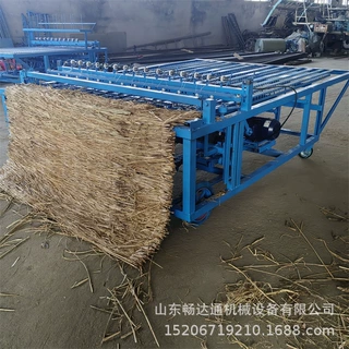 电动稻草蒲草草帘机设备宽窄厚薄可调草席编织机多功能草帘机