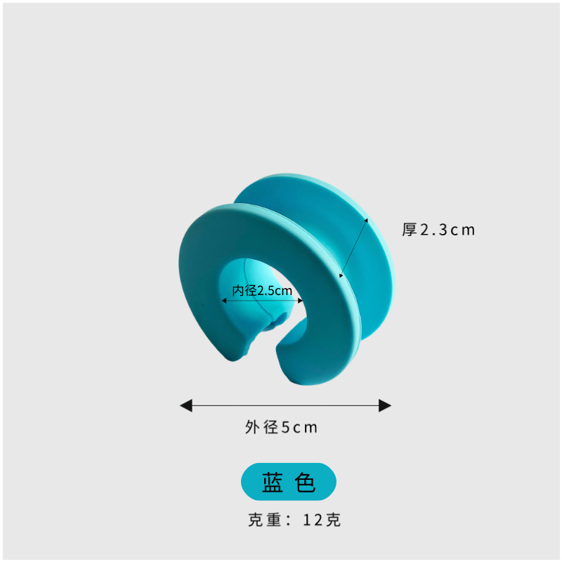 En stock al por mayor de silicona a prueba de viento anillo antideslizante gancho creativo bastidores de secado tubo redondo hebilla fija hebilla anillo de secado