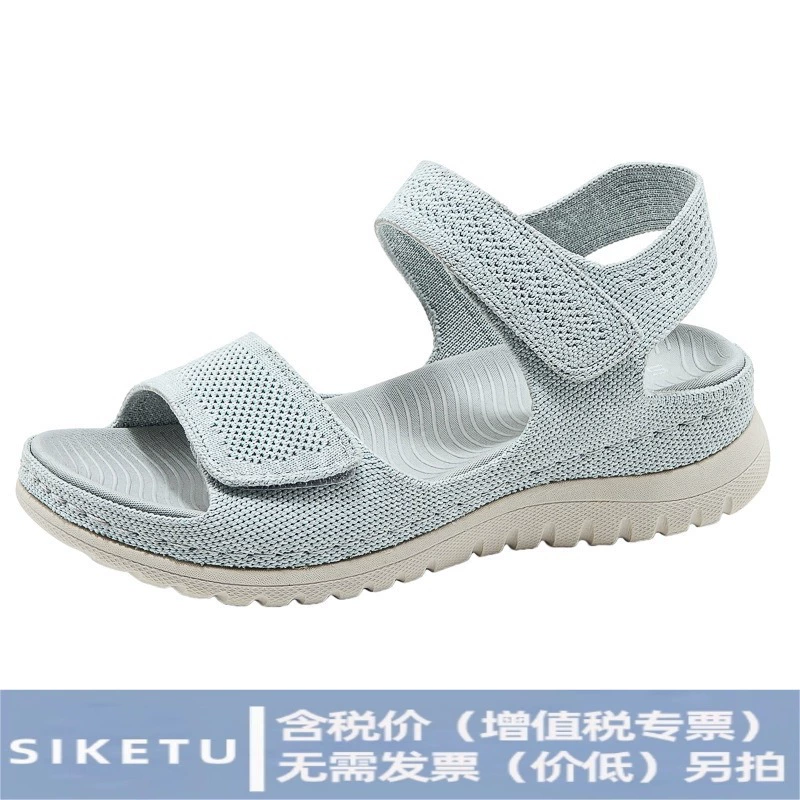 1902-1 Amazon Европейские и американские спортивные повседневные сандалии новый 2025 липучка полый пляж толстые женские сандалии