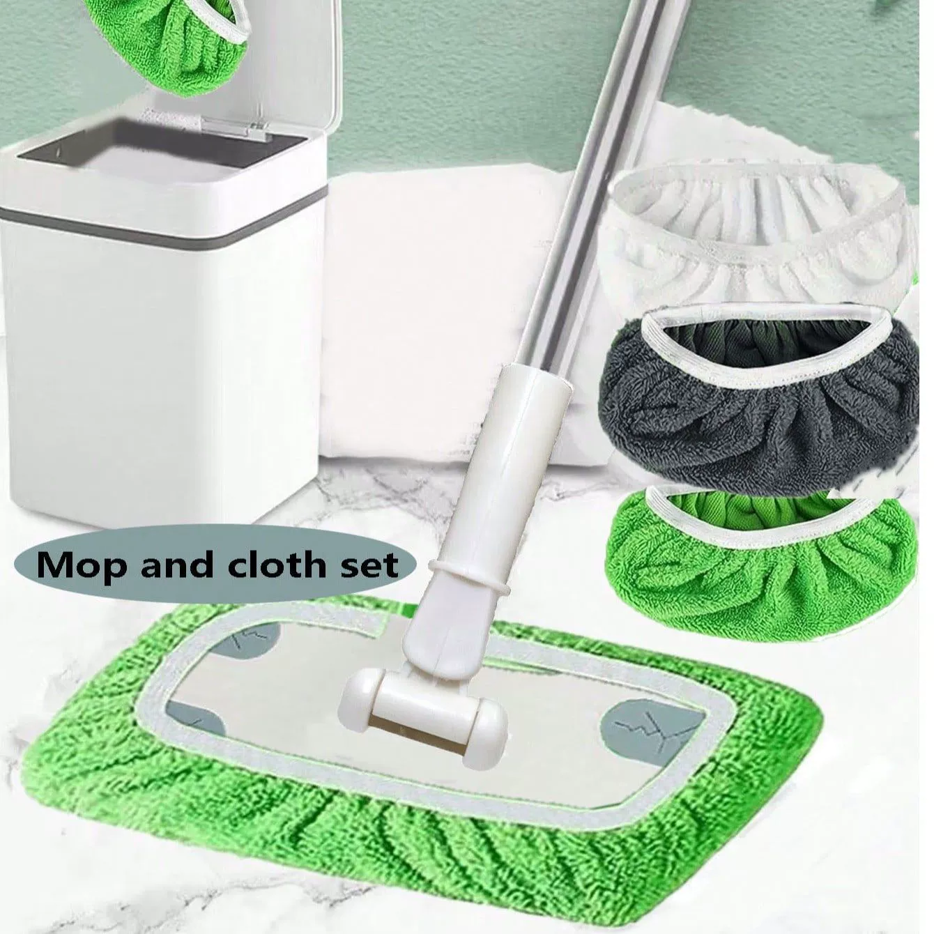 Домашняя швабра SWIFFER, замена тканевой насадки, замена швабры с таблетками на прицепе, замена пролитой воды для мытья