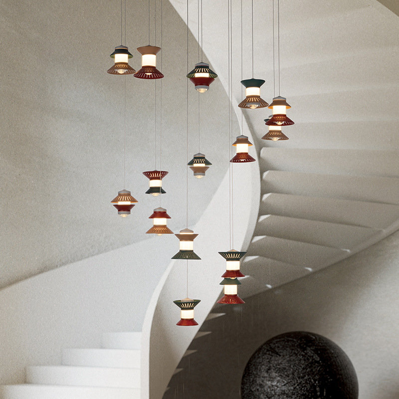 新特丽定制吊灯酒店别墅灯北欧餐桌饭厅灯现代吧灯台灯具客厅主灯