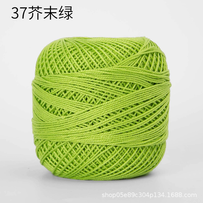 Шёлковая crochet нить шарики, 3 размера, разноцветная пряжа для вязания сумок и крючком