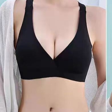 02 # Inventario de bajo precio sexy sujetador deportivo de mujer con hebilla delantera hermosa correa para el pecho almohadilla para el pecho