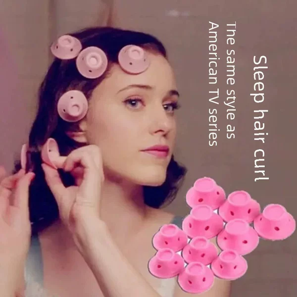 Curling Artifact Lazy Silicone Curler Manual Mushroom Bell Roll Great Maisel Ms. Same Style