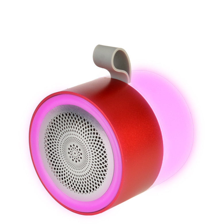 2024ポータブルbluetoothスピーカー無線クリエイティブ小型鋼砲LEDライト小型スピーカー屋外アルミ合金小型スピーカー|undefined