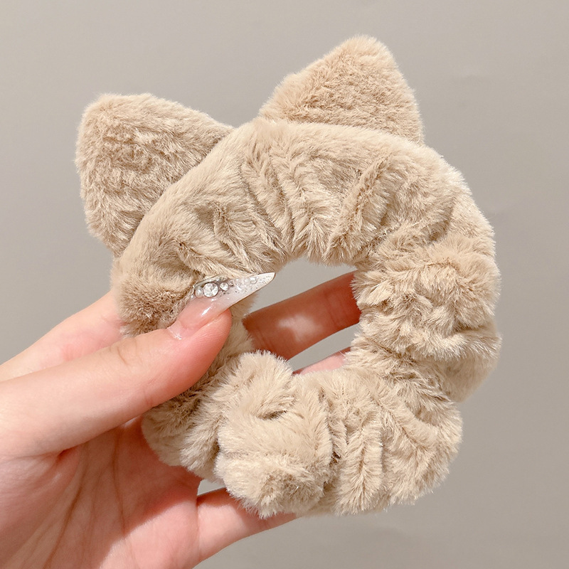 Anillo de cabello de intestino grande coreano para mujeres de alto nivel toallas cuadradas cuerdas de cabello de alta elasticidad y elásticas duraderas flojas flojas