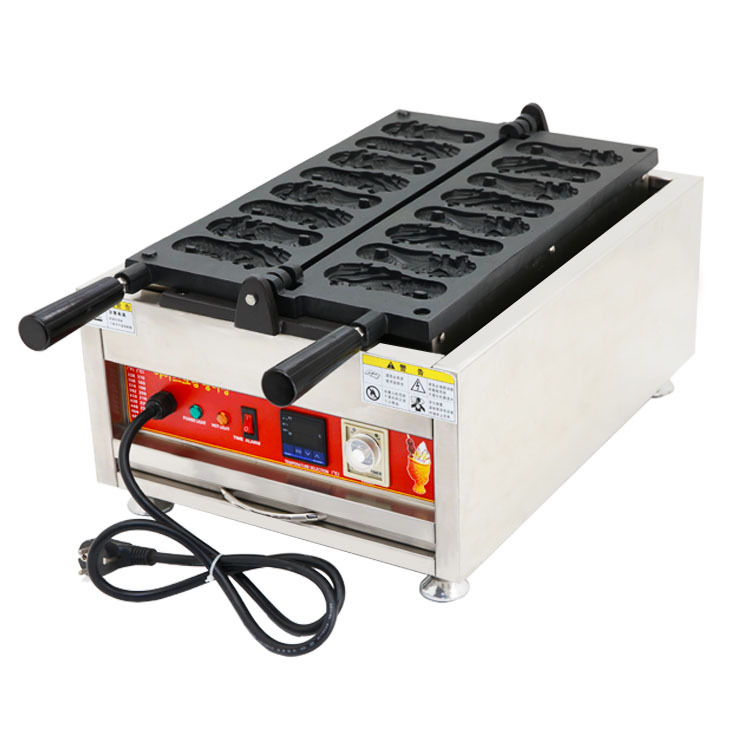 新款鱼尾狮华夫机狮子头华夫机鱼尾狮华夫炉新款华夫机厂家直销