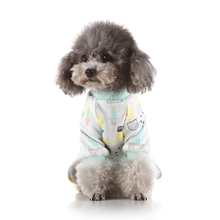 Frühling Sommer Hunde Schlafanzug Einteiler Gegen Haaren_voghion.com