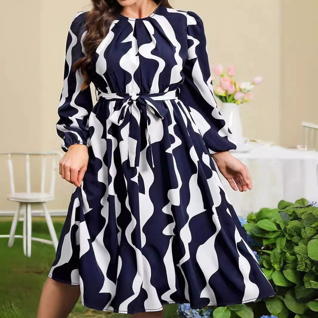 (Cross-border trading), brand dress, Amazon, European style, plus size