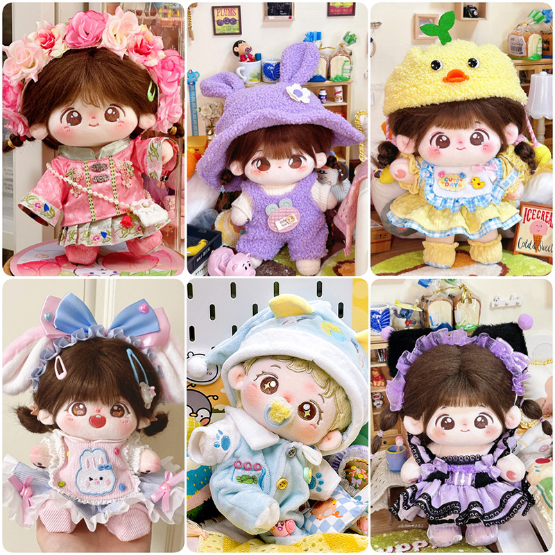 Una pieza de 10cm20 cm ropa de muñeca de algodón ropa al por mayor ropa de muñeca barata venta directa de fábrica