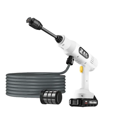 High pressure car wash water gun: Wash Machine, Lithium Battery Household Flower