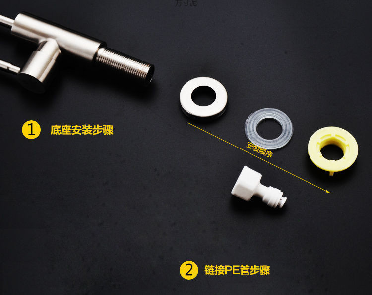Direct drinking water faucet 2 points 4 points household kitchen water purifier accessories 304 stainless steel goose neck water purifier supply chain undefined