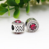 Retro red jewelry charm, fashionable accessory, 2023, European style, silver 925 sample, light luxury style, 925 sample silver