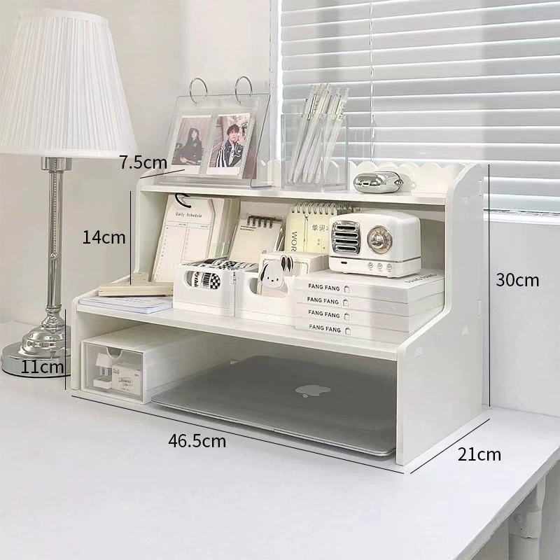 Desktop Organizer (INS Wind) A38, double-layer shelf — compact desk & dorm storage, 3 sizes