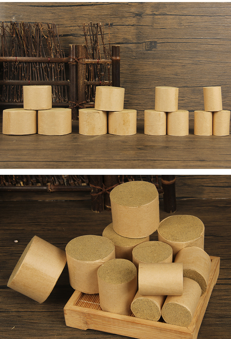 Moxa Sticks Ai Zhu 艾柱 Thick Moxibustion Cones for Home Warming Care 12 Per Sheet preparation