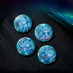 moeyu Hatsune Miku Starlight Live Series Badge Miku Merchandise Shimmering Craft Tin Badge