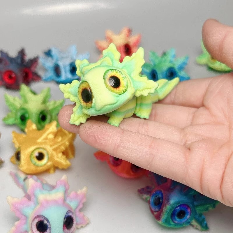 国境を越えた売れ筋の 3D プリントアマガエルの赤ちゃんかわいい大きな目のカエルの装飾品関節シミュレーション目ミニカエルのおもちゃ|undefined