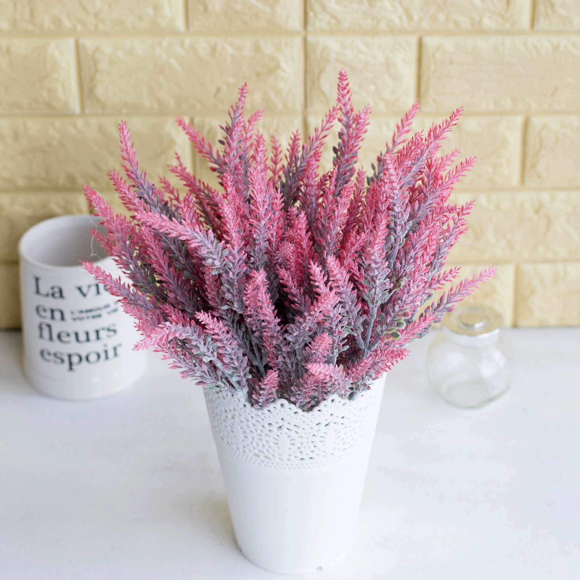 Simulation lavender planting woolen garden style decoration