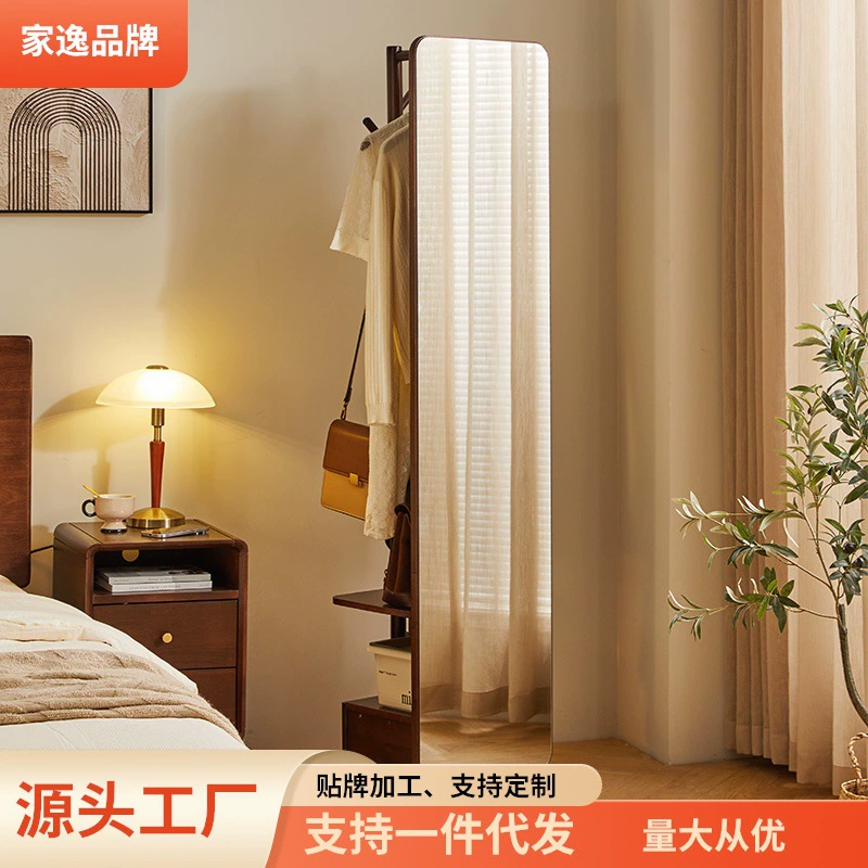 Jiayi из цельного дерева вращающееся туалетное зеркало одежда висит зеркало сторона трехмерное зеркало для всего тела Напольное Зеркало для тела
