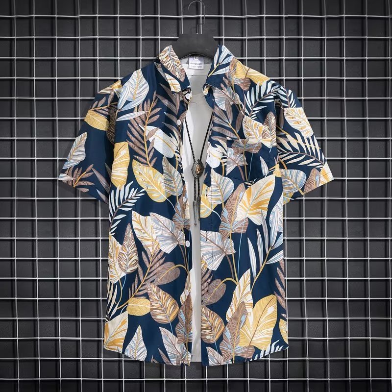 Completo uomo due pezzi camicia maniche corte e pantaloncini mare_voghion.com